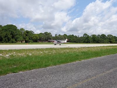 Take a walk or ride a bike/golf cart to airport to see planes take off and land.